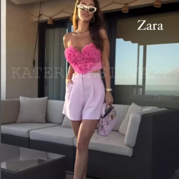 Zara strappy heart crop top size XL - Picture 4 of 6